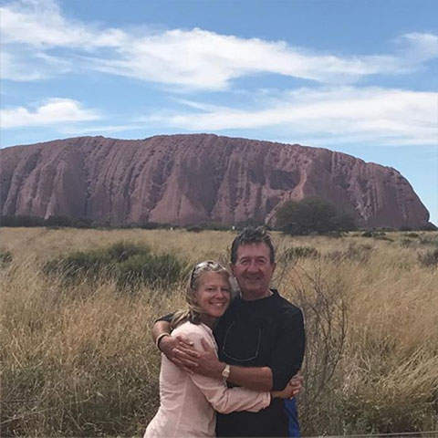 David & Helene at Uluru, Australia